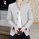 Woodpecker (TUCANO) casual suit men's jacket men's 2025 new spring and autumn stand collar suit slim body Zhongshan jacket men's blue XL