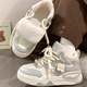 Pull back winter women's shoes new cotton shoes women's winter plus velvet warm high-top sneakers 1325 m/grey 38
