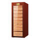 Bulldog cigar cabinet, constant temperature and humidity, moisturizing, eggplant cultivation, humidity control, ammonia removal, red wine compressor, WiFi solid wood shell, cedar wood, German fingerprint password lock, high-end divine dog VC528PLUS VC528PLUS divine dog with fingerprint password lock WiFi+brown