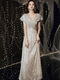 Lingkaqi Bankett Abendkleid Frauen Silber Bankett Abendkleid 2023 Neue High-End