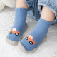 Jiuaijiu baby shoes floor socks children's socks autumn and winter baby indoor soft sole toddler early education shoes 20A181 car 12.5