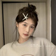 Yufang silver retro metal starfish hairpin for women Korean style ins style bangs side clip sweet cool y2k hot girl hair accessories headdress silver starfish hairpin 1 pack