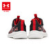 Under Armour [Pago real por 699 zapatos de carrera gratis] zapatos deportivos para niños cómodos y versátiles zapatos casuales contrastantes para niños y niñas negros/rojos 40
