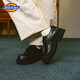 Dickies men's work shoes men's shoes low-cut casual shoes big-toe shoes business thick-soled leather shoes bright black 42