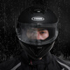 YEMA motorcycle helmet anti-fog patch electric vehicle helmet rain-proof film full helmet half helmet universal lens waterproof patch upgraded high-definition anti-fog film 1 piece inner patch