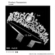 Princess Bai Qixin crystal crown tiara for female 18-year-old coming-of-age ceremony birthday goddess headband high-end bridal crown hair accessories silver crown