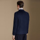 Antonio [Mulberry Silk/Cashmere] Light Luxury Wool Suit Men's Autumn Business Traje informal Jacket Navy Blue 56 (190/104a)