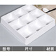 Métamine quatre grille à six crille divisé plaque imitation porcelaine neuf grille collation plaque en plastique commercial en plastique chaud barbecue snack lb 4884 rouge