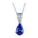 Coasze COASZE Gift Tanzanite Necklace 18K Gold Diamond Women's Style Gift to My Wife and Girlfriend [One Things, One Certificate] Tanzanite Necklace