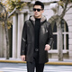 
Caesar imported silver orchid marten fur integrated mink parka overcome men's imported goatskin genuine leather fur mink coat coat black 4XL