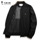 Dances with Wolves, windproof and durable, fashionable and versatile baseball jacket, men's casual jacket 001 black 180
