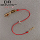 Fat Donglai's same style 18k gold thin bracelet single diamond red rope bracelet thin birth year rabbit Korean version plated 1 full red rope gold