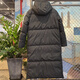 Adidas Down Jacket Jacke Frauen 2024 Neue Winter Sportbekleidung Windproof Casual Long Knie mit Kapuze Down Jacke JV6197 Schwarz/80% Ente Down M.