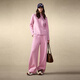 Wancaoyi (wancaoyi) shopping mall same style 2025 winter new fashion suit H29432551 smoke pink M