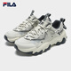 FILA official men's shoes dad shoes sneakers new cat claw shoes 5th generation retro casual shoes silver green/high profile gray-SH 42