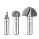 Sichuan wood blade knife round bottom line knife round bottom cutter woodworking blade milling cutter 05021/4*1/8 (diameter 3.17mm) 1 white 12178