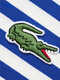 LACOSTE 法国鳄鱼女装24春季设计感条纹休闲长袖T恤TF9207 iup/蓝白拼色 32/150