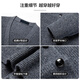 SHANSHAN Shanshan 100% cardigan men's autumn and winter warm casual versatile v-neck cardigan knitted sweater top men's inner wear gray XL /180