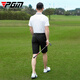 PGM高尔夫服装 男士夏季短袖T恤 透气打孔 运动服装 golf上衣 YF683-白色【上衣】 L