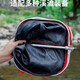 Special fish protection waistband for stream fishing equipment mini small wild fishing hanging glue portable square fishing protection net bag 23.5cm 1.53m square stream fishing protection upgraded version red and black