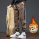 Zhaoxun short men's pants 160 cropped pants men's autumn and winter 2024 new sports long tying loose sports workwear 689 camel M (95-110Jin [Jin equals 0.5 kg])