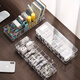 Haofanjie Mobiltelefondaten Kabelspeicherbox Ladekasten Desktop Organisation Kabel Box Drahtkasten Stromkabel Speicherartefakt 8 Gitter mit Abdeckung Transparent Modell 1 Pack