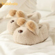 Balabala bear children's slippers boy's non-slip indoor home cotton slippers girl's warm winter baby bag heel furry shoes