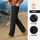 
Camel work pants for men and women autumn waterproof casual pants for outdoor hiking sports pants plus velvet woven charge trousers Y14CAY6625A, Phantom Black, Men [added velvet] M