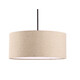 Yilin Nordic modern simple linen fabric chandelier dining room bedroom study living room single head Internet celebrity creative factory lamp diameter 30CM light apricot color