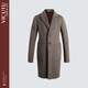VICUTU Double-sided Woolen Coat Men's Comfortable Business Casual Jacket VRS22341685 Brown 180/96A