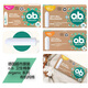 TRANSMISIÓN EXTERIOR. Alemán importado O.B. Tampones Orgánicos Pure Algodón OB OB ORGUNIC Tipo 2 gotas de agua Pequeña cantidad de 16 piezas * 2 cajas