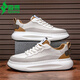 SEMER BRACH MEN'S CHAPOS 2025 Été Nouveau cuir Sports Forrest Gump Chaussures Adolescents Niche Original Casual Shoes Men Rice Brown 6189 42