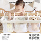 月亮故事（LUNASTORY）婴儿围栏收纳筐护栏挂篮挂收纳袋尿布尿不湿挂袋 奶酪白色婴儿床/围栏通用