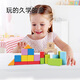 Hape Early Education Education Toys Wooden Building Blocks Beaded Fishing Toys Frogs Fucks Gifts Boys and Girls Children Gifts Dressing Music + Fishing Game Box + 20 Pieces of Building Blocks