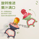 Selected baby bite bag, fruit and vegetable happy eating, fruit pacifier, food supplement bag, baby soothing teether, molar stick, Will Green--advance style, 3 nets, 1 pack