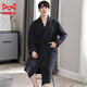 Cat Man (MiiOW) nightgown men's pure cotton long-sleeved bathrobe 2025 spring and autumn new large size pajama robe thickened air cotton to keep warm 26M6296 4XL