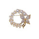 QUAMER color pearl butterfly brooch high-end women's 2023 new exquisite corsage brooch design gold