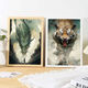 The four major national trend beasts of Taoli Family National Trend 1000 pieces of wooden puzzles of Chinese style tiger adult educational toys and gifts decorative paintings of national trend beasts (gift box)-M1585 1000 pieces of wooden puzzle gift boxes (break away)