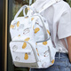 Planaling Mama Bag Multifunktionales großes Kapazität Baby mit Milch Rucksack Mutter und Baby -Rucksack Mutter und Babymodreise Mutter und Babytasche Blanch Banane [kostenloser Cart Hook]
