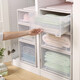 Storage cabinet drawer wardrobe plastic clothes storage cabinet storage cabinet baby combination multi-layer finishing cabinet thickened export Nordic meter 47 deep 3923 single package