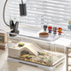 Pamper your turtle tank, eco-tank, pet breeding box, fish tank, plastic transparent newt, special for crawling pets, white model