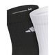 Adidas (adidas) calcetines masculinos y femeninos 2025 entrenamiento casual de otoño triples pares que corren elásticos calcetines deportivos transpirables elásticos jc9273 jc9272/negro, blanco y gris/tres parejas s