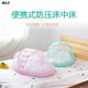 Portable bed mid-bed baby crib foldable newborn bed mosquito net bionic bb bed anti-pressure pink three-piece set 105*65*50