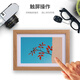 Yili Zhiyan digital photo frame electronic photo album stage photo loop holiday gift 10.1-inch WiFi touch screen version wooden frame