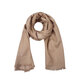 CoaCH (COACH) CoaCH Women's JUMBO Carriage Pattern Solid Color Tassel Scarf Valentine's Day Gift Taupe CQ719TAU
