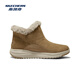 Chaussures féminines Skechers en hiver, bottes de neige simples, chaudes et confortables