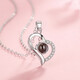
Duyin Projection Silver Necklace for Women 100 Languages ​​Customized Pendant Clavicle Chain Wife Valentine's Day Birthday Gift for Girlfriend D695 Projection Necklace (Default Plan)
