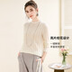 TUHUANG Cashmere 26 Count Cable Flower Star Slimming Bottoming Shirt 2025 Autumn and Winter Half Turtleneck Women's Sweater
