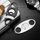 CIGARLOONG cigar scissors are smooth, sharp and durable stainless steel travel portable cigar cutter lightweight cigar cutter