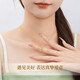 China Gold (CHINA GOLD) Love Gold Necklace for Women Gold Inlaid Jade Hetian Jade Foot Gold Pendant Birthday Gift for Girlfriend Wife Anniversary Celebrity Pendant [Give Yellow Silver Chain] Jingsuda